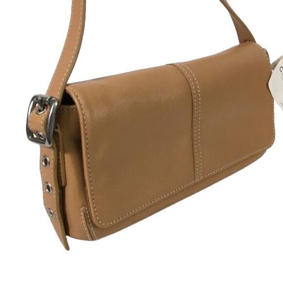 NWT Vintage Coach Legacy Mini Flap Small Crossbody Bag Camel Leather 4280 w/ Box - Picture 3 of 17